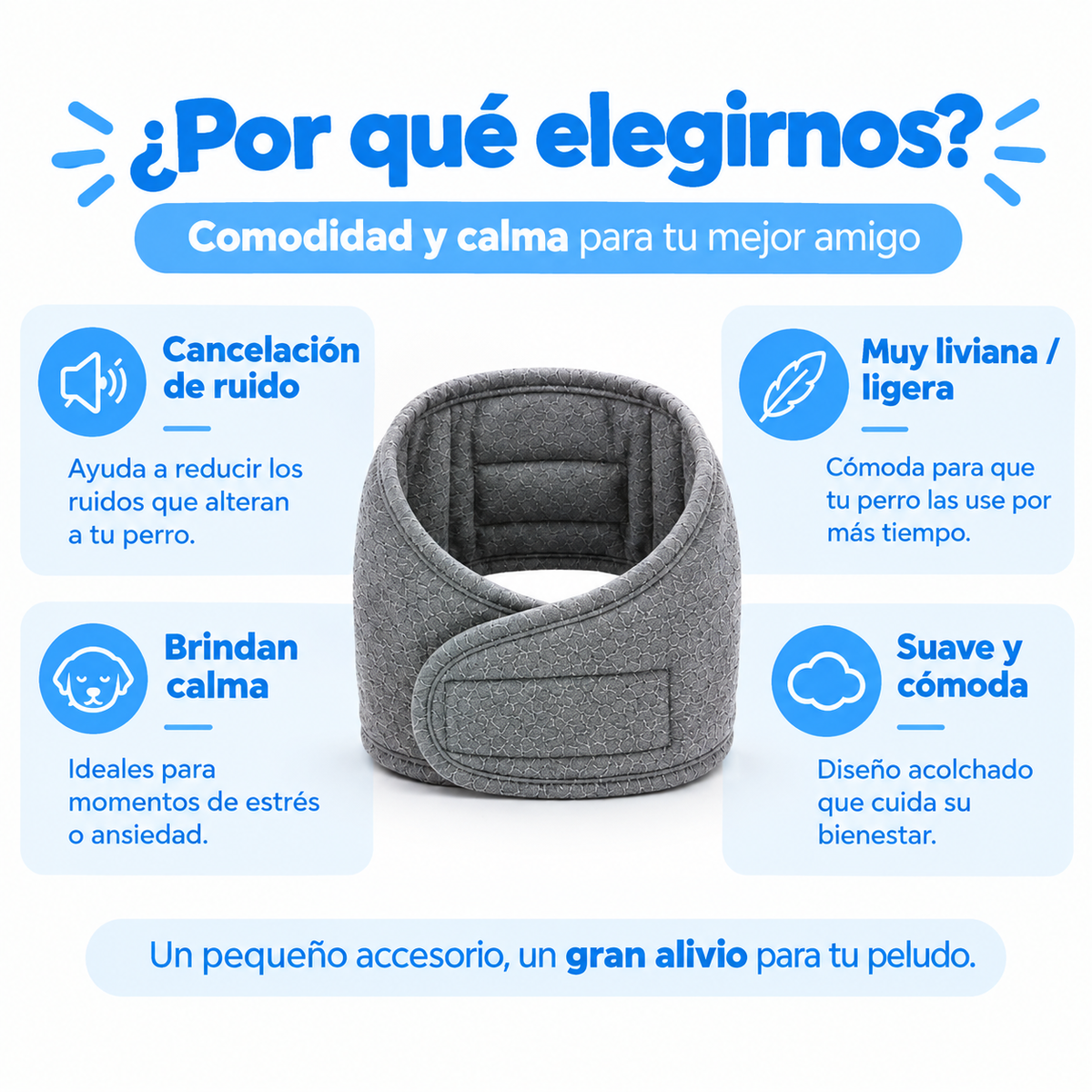 Orejeras Antirruido NovaCalm™ para Perros